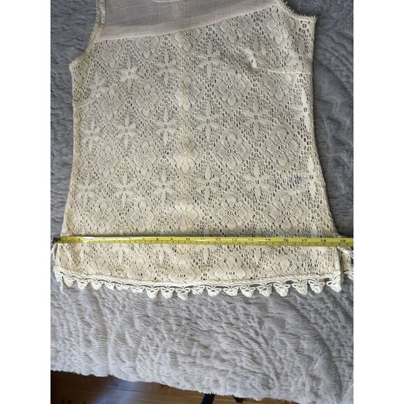 Altar'd State Sleeveless Lace Tank Buttons Women Sz M - Picture 9 of 10